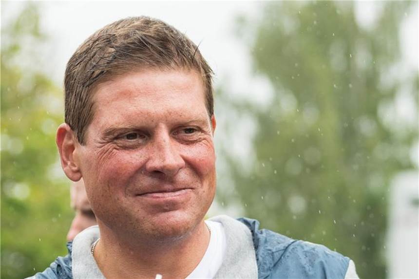 Der ehemalige Radrennprofi Jan Ullrich 2017 bei einem Radsport-Event. Foto: Guido Kirchner