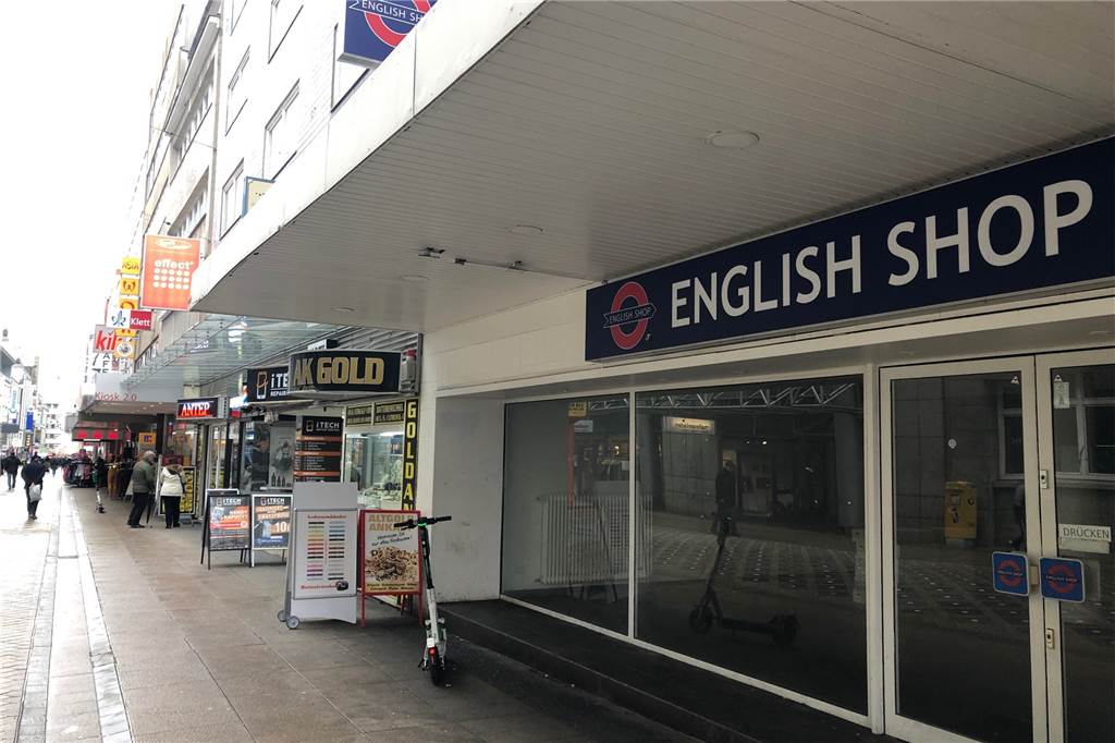 Westenhellweg-Überblick: Was schließt, was ist neu, was steht schon länger leer? Der „English Shop“ wartet bereits seit anderthalb Jahren auf einen Nachmieter.