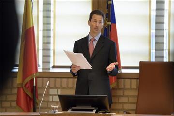 Der Erbprinz Alois von Liechtenstein bei der Landtagseröffnung (2017). Foto: Gian Ehrenzeller