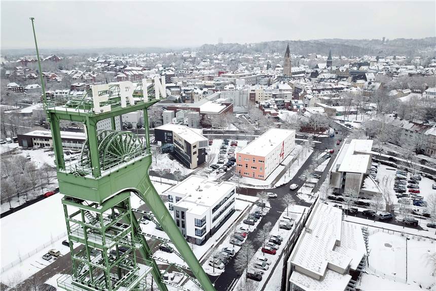 Der Erin-Park und Erin-Turm im schönsten Schnee: So wie Ende Januar 2019 könnte es bald wieder aussehen.