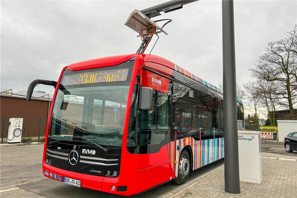 Der erste E-Bus wurde am Betriebshof der Regionalverkehr Münsterland (RVM) in Stadtlohn vorgestellt.