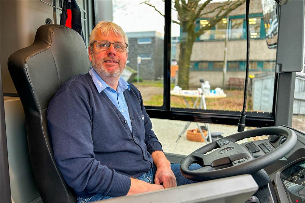 Der erste E-Bus wurde am Betriebshof der Regionalverkehr Münsterland (RVM) in Stadtlohn vorgestellt.