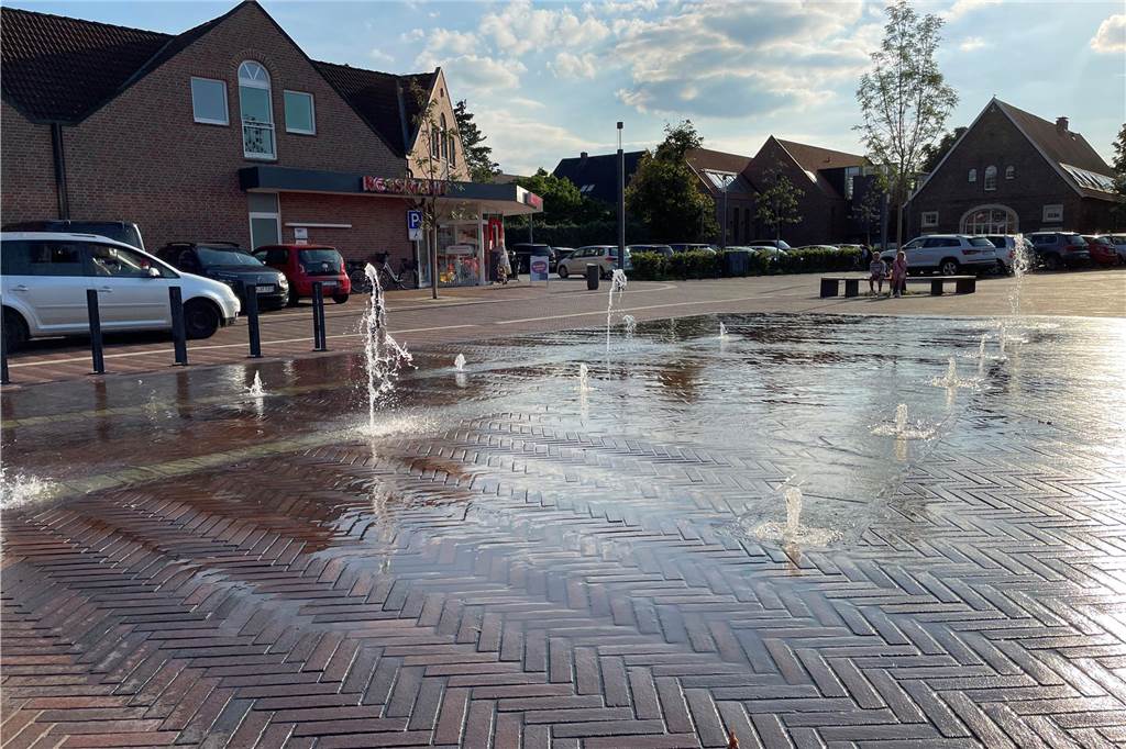 Der Eschenplatz war in Sachen Ortskerngestaltung das entscheidende Projekt in 2023.