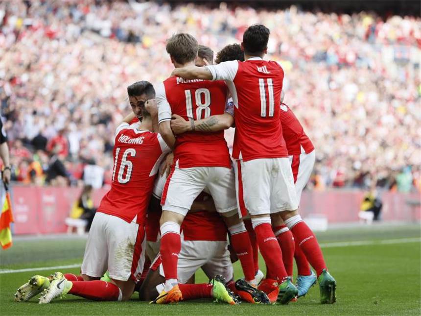 Özil mit Arsenal im englischen Pokalfinale Der FC Arsenal hat das englische Pokalfinale erreicht. Foto: Kirsty Wigglesworth