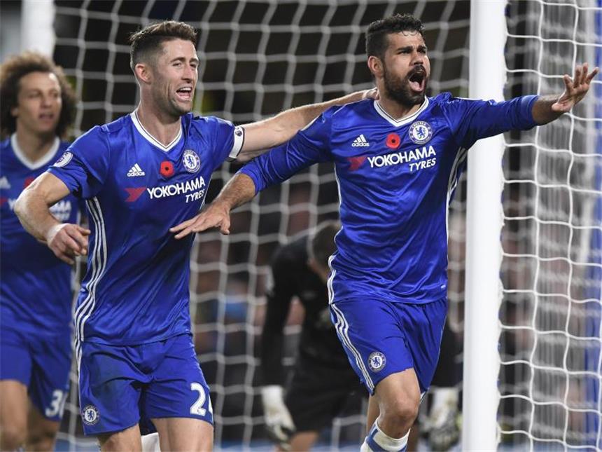 Chelsea nach 5:0 neuer Tabellenführer Der FC Chelsea ist an die Spitze der Premier League gestürmt. Foto: Will Oliver