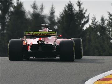Der Finne Kimi Räikkönen fuhr im Ferrari die Schnellste Trainingsrunde. Foto: Geert Vanden Wijngaert