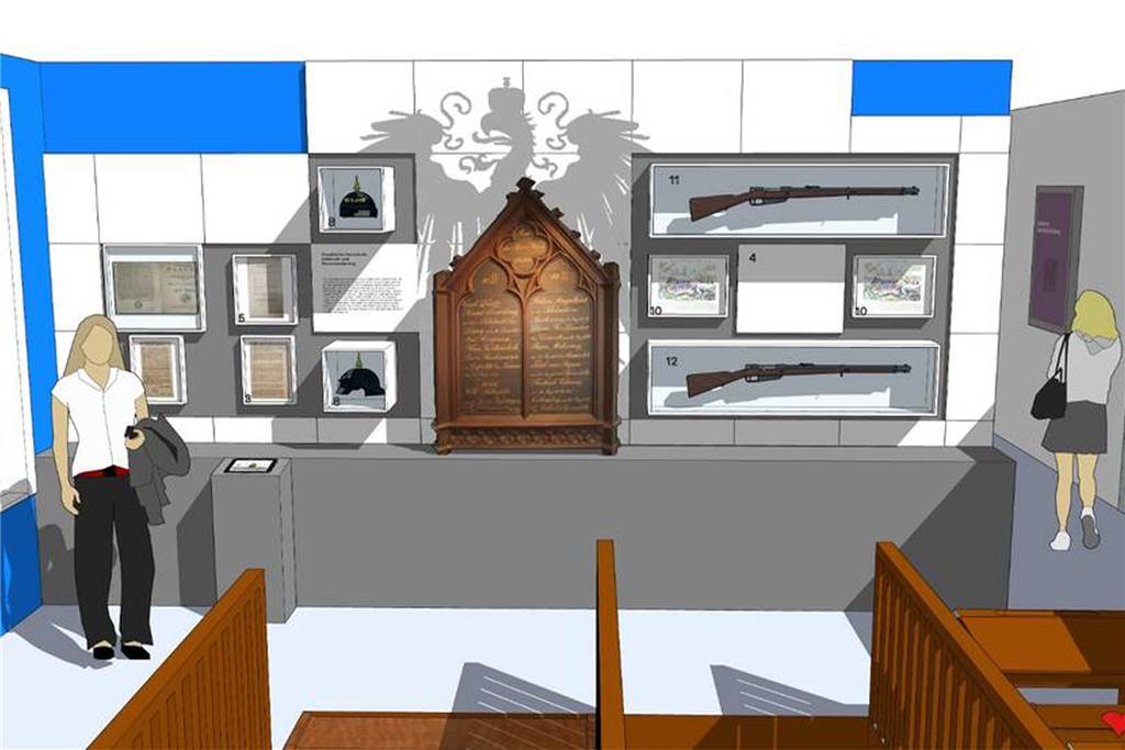 Neugestaltung des Museums: Werner Bürger sollen mithelfen - und zwar online Der Flur als Eingang in den neuen Ausstellungsbereich im ersten Obergeschoss des Werner Museums widmet sich thematisch dem Übergang der Stadt in preußische Herrschaft.
