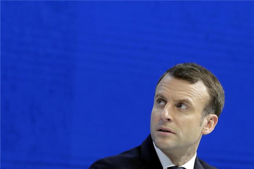 Umfrage: Zufriedenheit mit Macron bröckelt Der französische Präsident Emmanuel Macron. Foto: Markus Schreiber/AP
