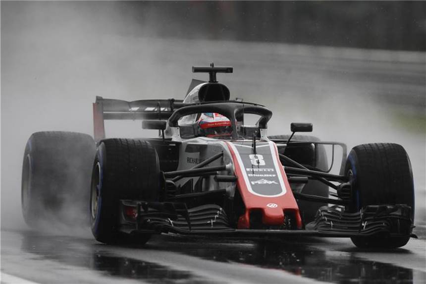 Formel-1-Pilot Grosjean in Monza disqualifiziert Der Franzose Romain Grosjean wurde disqualifiziert. Foto: Luca Bruno/AP