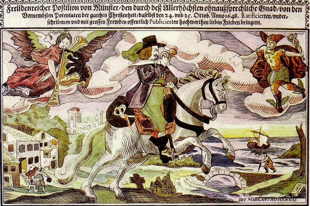Werne und der westfälische Frieden: Erst kamen Söldner - dann die Patres Der "freudenreiche Postillion - Friedensreiter aus Münster"
