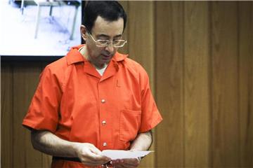 Der frühere US-Turnarzt Larry Nassar. Foto: Matthew Dae Smith/Lansing State Journal/AP