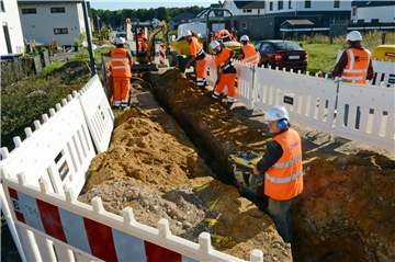 Der Glasfaserausbau läuft in Dorsten auf Hochtouren.