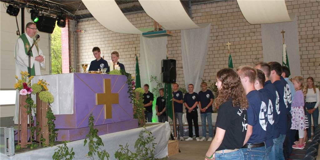 Herbern: Katholische Landjugend feiert 70. Geburtstag mit neu gegründeter Band Der Gottedienst auf der 70. Jubiläumsfeier der Herberner Landjugend.