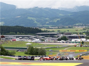 Der Große Preis von Österreich wird auf der Rennstrecke in Spielberg ausgefahren. Foto: Johann Groder/EXPA