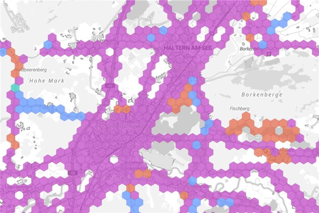 Funklöcher: Karte zeigt den Ortsteil mit dem schlechtesten Netz Eine Karte mit Funklöchern der Bundesnetzagentur.