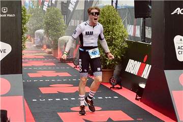 Der Halterner Fabio Zadrozny absolvierte im Spätsommer seinen ersten Ironman.