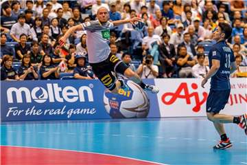 Der Handball-WM der Männer in Deutschland und Dänemark drohen durch eine Schieflage des TV-Rechteinhabers Probleme. Photo: Sascha Klahn/dpa Foto: Sascha Klahn