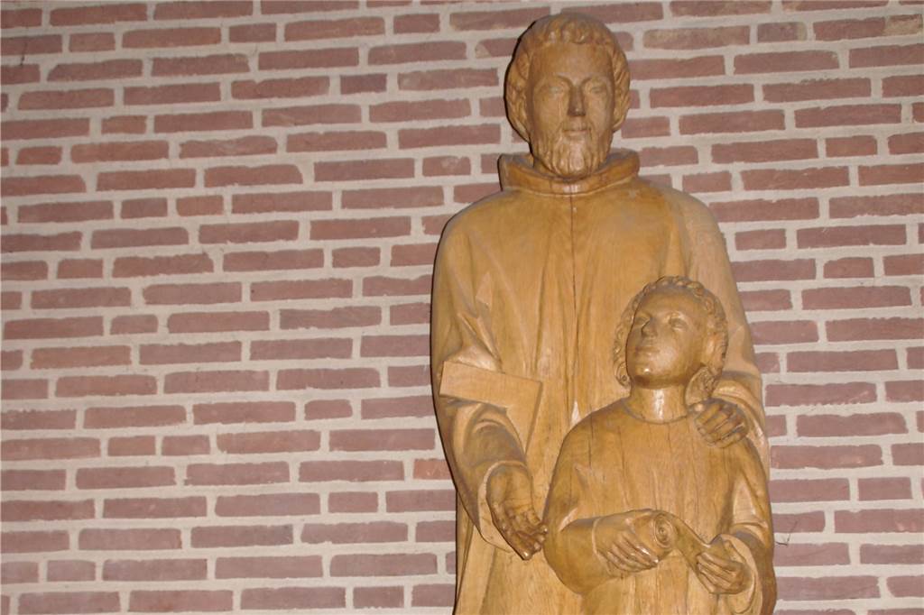Der Hauspatron: Die hölzerne Statue des Heiligen Josef kommt nach der Umbauphase wieder zurück.