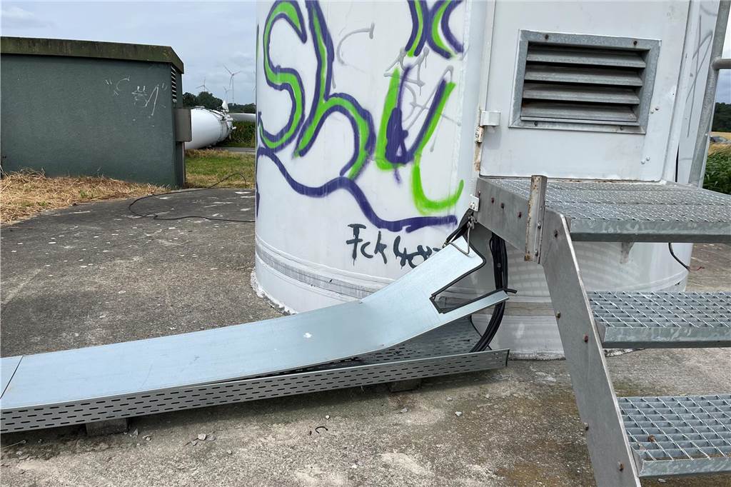 Abgestürzte Windkraftanlage in Gescher Estern.