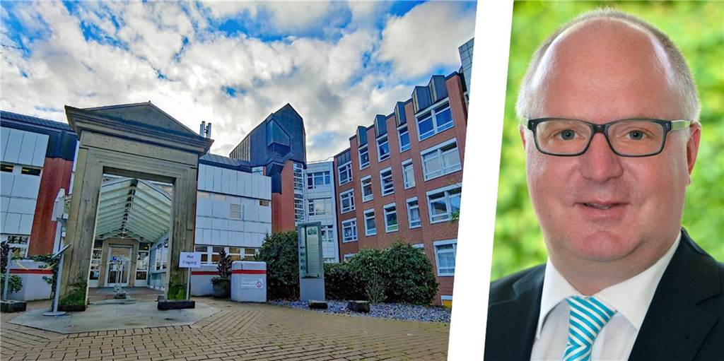 Krankenhaus in Not: Klinikverbund ächzt unter steigenden Energiekosten Guido Bunten vor dem Dorstener Elisabeth-Krankenhaus.