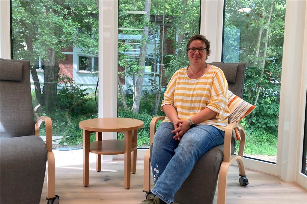 Tag der offenen Tür im Marler Klara Hospiz – das erwartet die Besucher Der kleine Wintergarten des Hauses ist der Lieblingsplatz von Michaela Sommer.