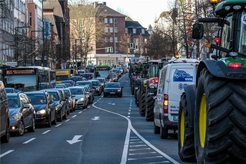 Bauerndemo am 8.1.2024 in Recklinghausen