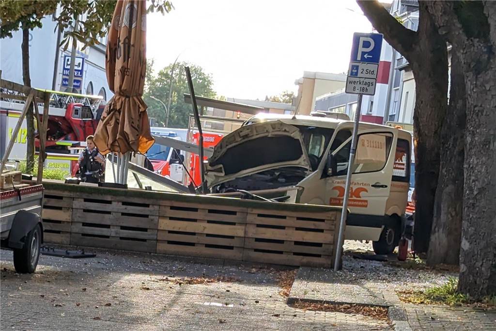 Unfallstelle in Dortmund-Kirchlinde.