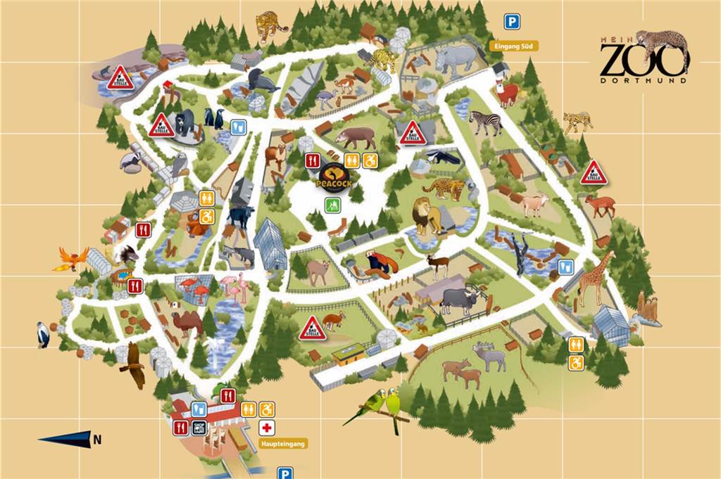 Lageplan Zoo Dortmund