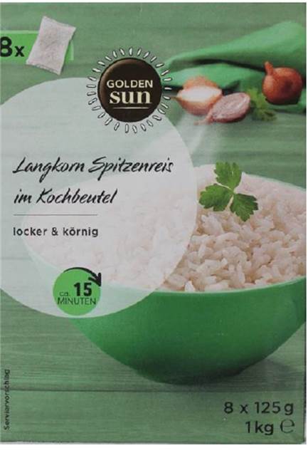 Rückruf bei Lidl: Schimmelpilz-Gift in Getreideprodukt gefunden – Gesundheitsgefahr Eine Packung Langkorn Reis.