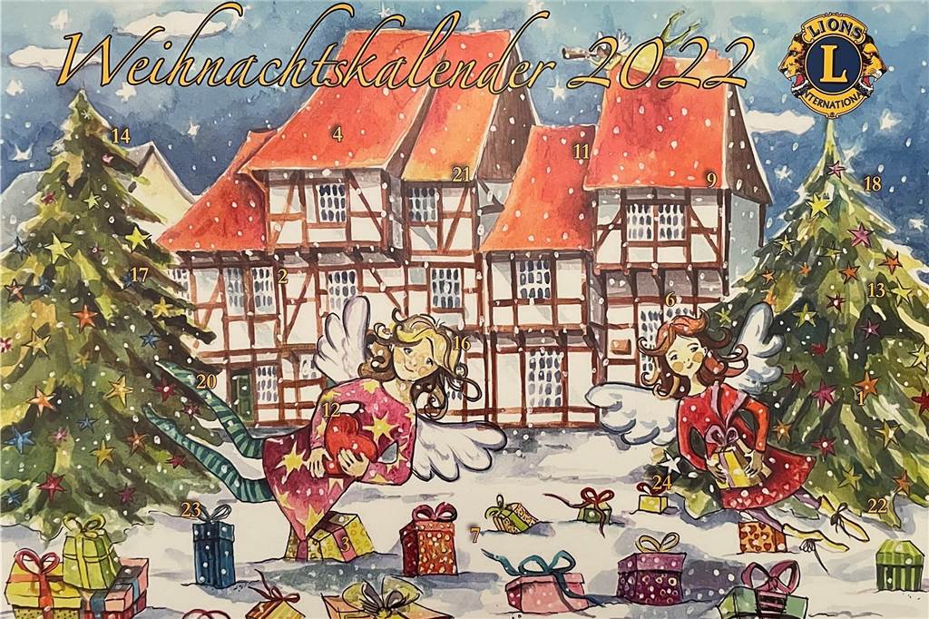 Lions-Adventskalender: Nachfrage ist riesig, noch mehr Kalender geplant Titelbild des Lions-Adventskalenders.