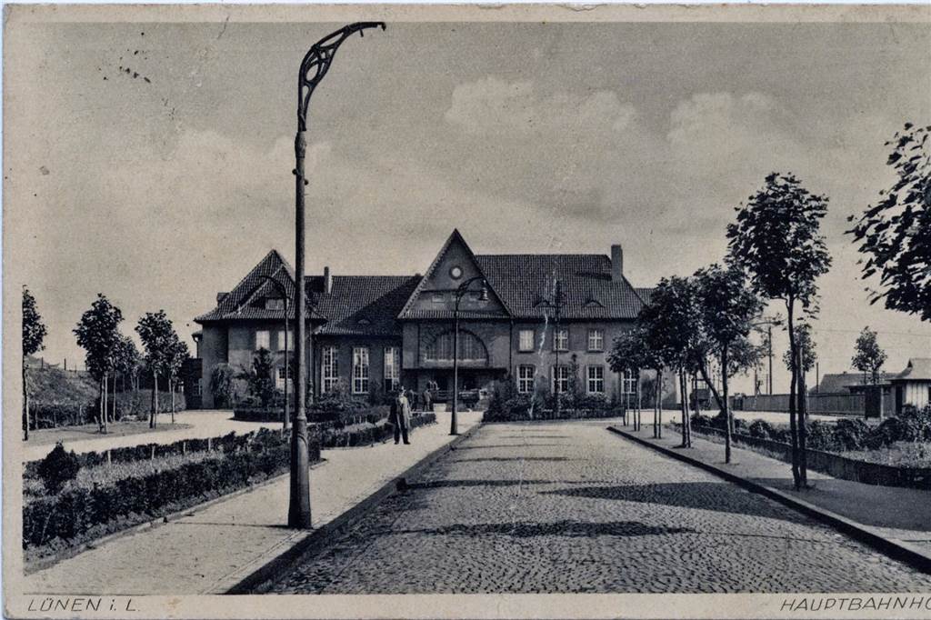 Lünen-Nord: Plus bei Anbindung und Nahversorgung - aber nicht alle fühlen sich sicher Der Lüner Hauptbahnhof wurde 1917 eröffnet. Diese Postkarte stammt aus dem Jahr 1932.