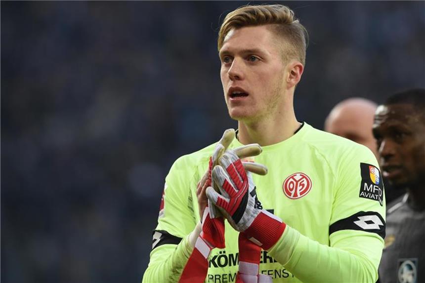 Beeindruckende Bundesliga-Debüt von „Wettkampftyp“ Müller Der Mainzer Keeper Florian Müller machte gegen den HSV ein ganz starkes Spiel. Foto: Carmen Jaspersen