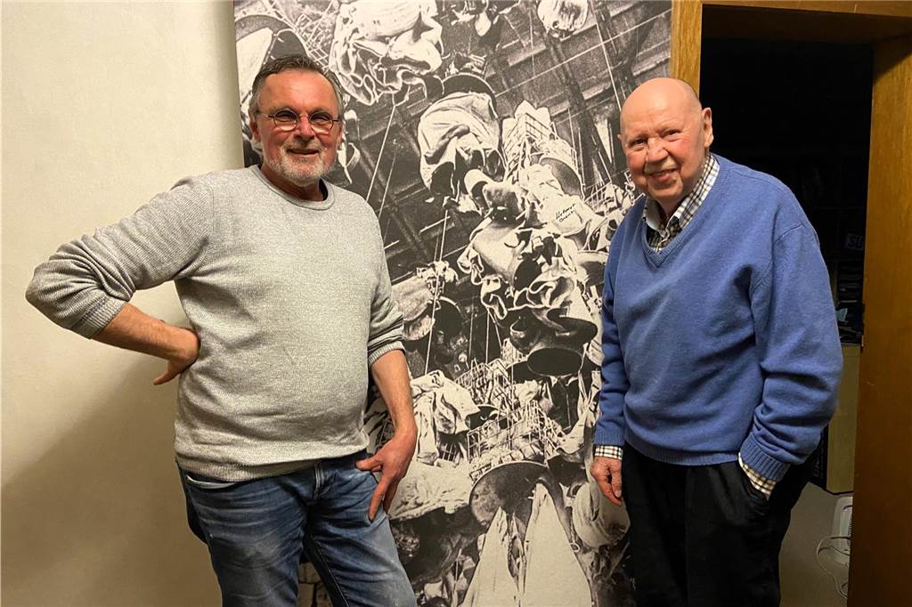 Der Malermeister und der Fotograf. Für die Foto-Tapeten haben sich Johannes Hünnemeyer und Helmut Orwat zusammengefunden.