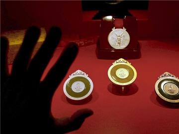 Der Medaillensatz für die Olympischen Spiele 2008 in Peking.