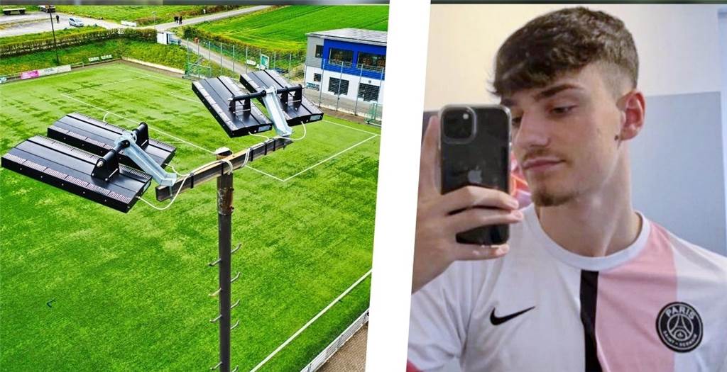 Castrop-Rauxeler A-Junior landet nach vier Minuten im Trikot der Senioren im Krankenhaus Der Merklinder Justin Krüger (r) verletzte sich auf dem Platz des FC Frohlinde schwer.