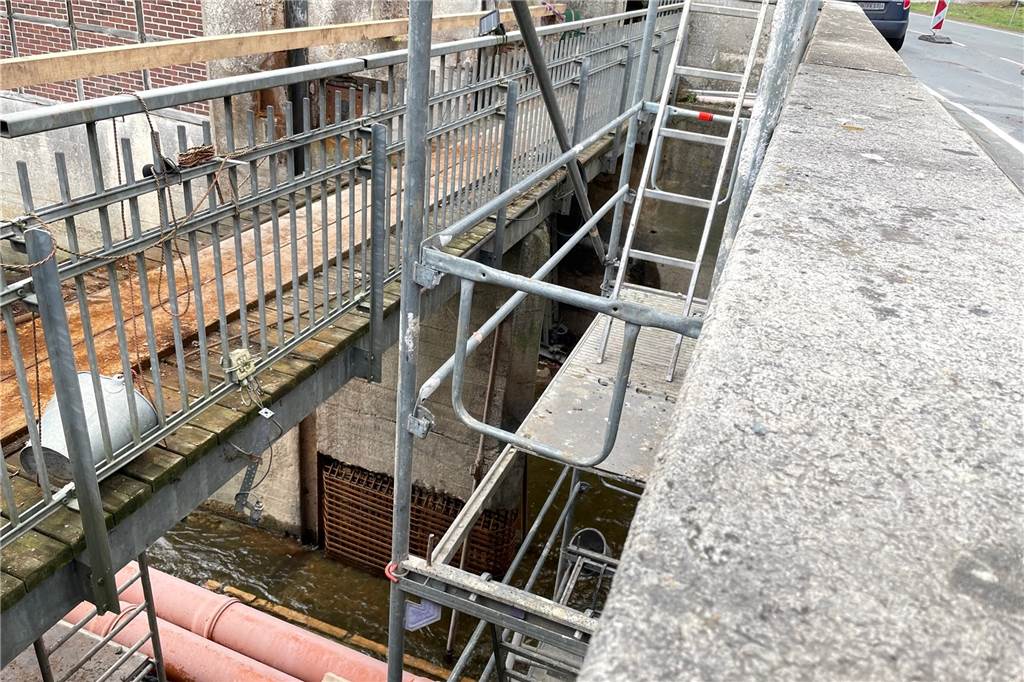 Der Mittelpfeiler der Füchtelner Mühle muss neu betoniert werden. 
