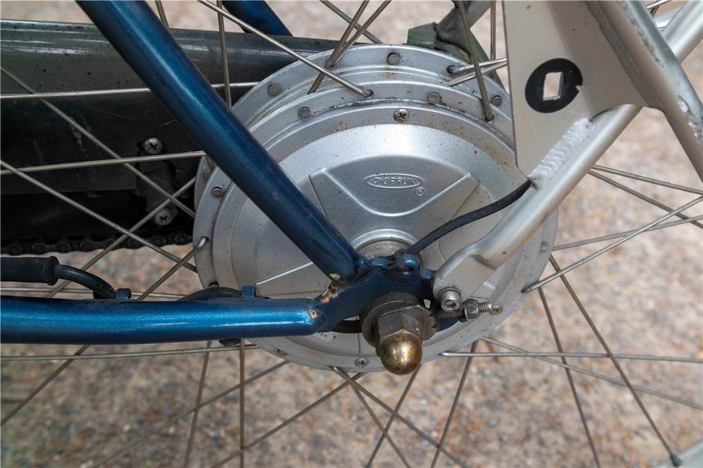 Gebrauchtes Pedelec aus dem Fundbüro: Eine Wundertüte auf zwei Rädern Der Motor an diesem Pedelec ist am Hinterrad angebracht.