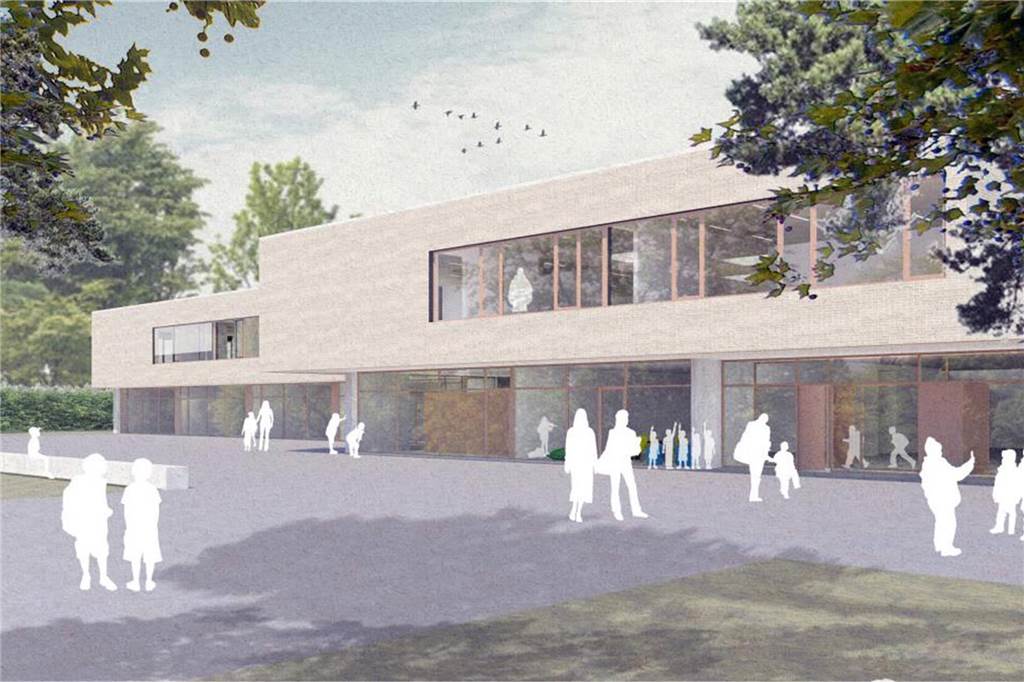 Im Sommer wird die Hilgenbergschule abgerissen: Umzug an die Kreuzstraße Ansicht der neuen Hilgenbergschule