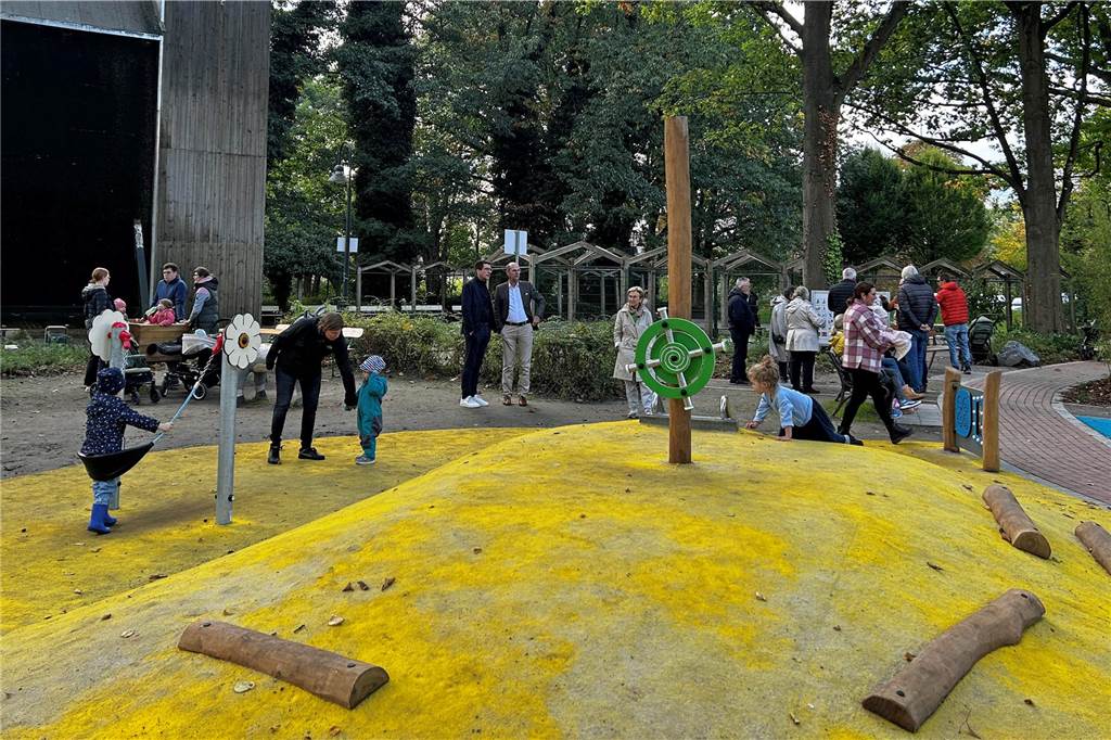 Der neu gestaltete Spielplatz an der Saline in Werne.
