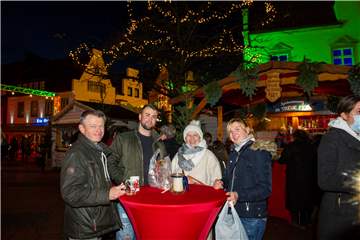 Eindrücke vom Halterner Nikolausmarkt 2021 auf dem Marktplatz vor dem Alten Rathaus.