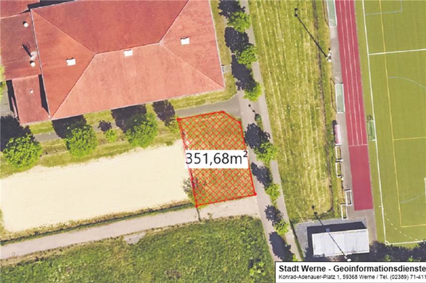 Standort für einen „Outdoor-Sportpark“ in Werne ist gefunden Der Outdoor-Sportpark könnte auf dem Gelände an AFG-Sporthalle und Beachvolleyball-Feld im Lindert entstehen.