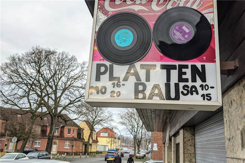 „Plattenbau“ mit großem Vorsprung „Wort des Jahres 2020“ in Dorsten Der Plattenbau-Laden befindet sich in der Freiligrathstraße in Hervest.