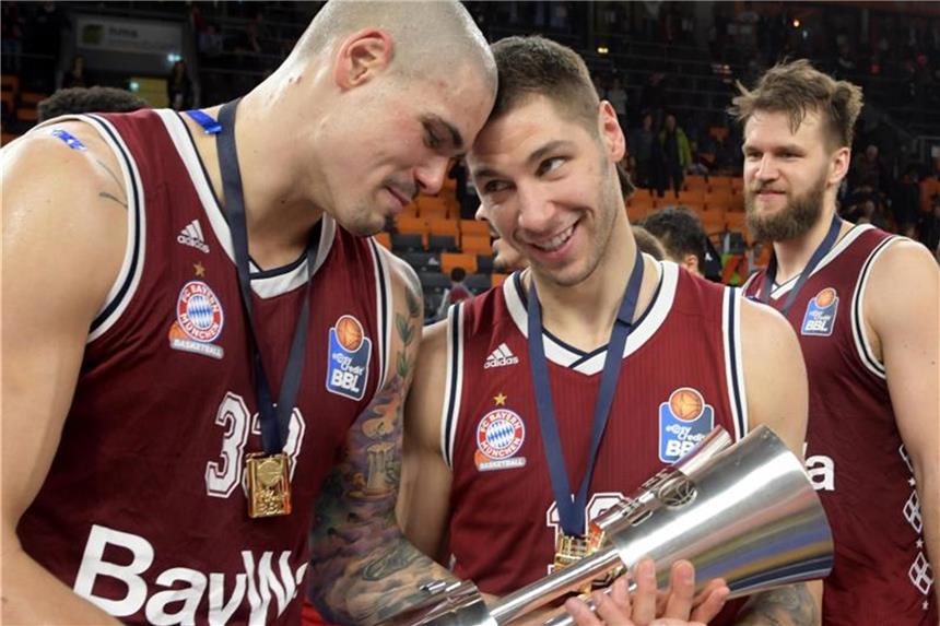 Bayern-Basketballer nehmen neue Ziele ins Visier Der Pokalsieg soll erst der Anfang für die Bayern sein. Foto: Stefan Puchner