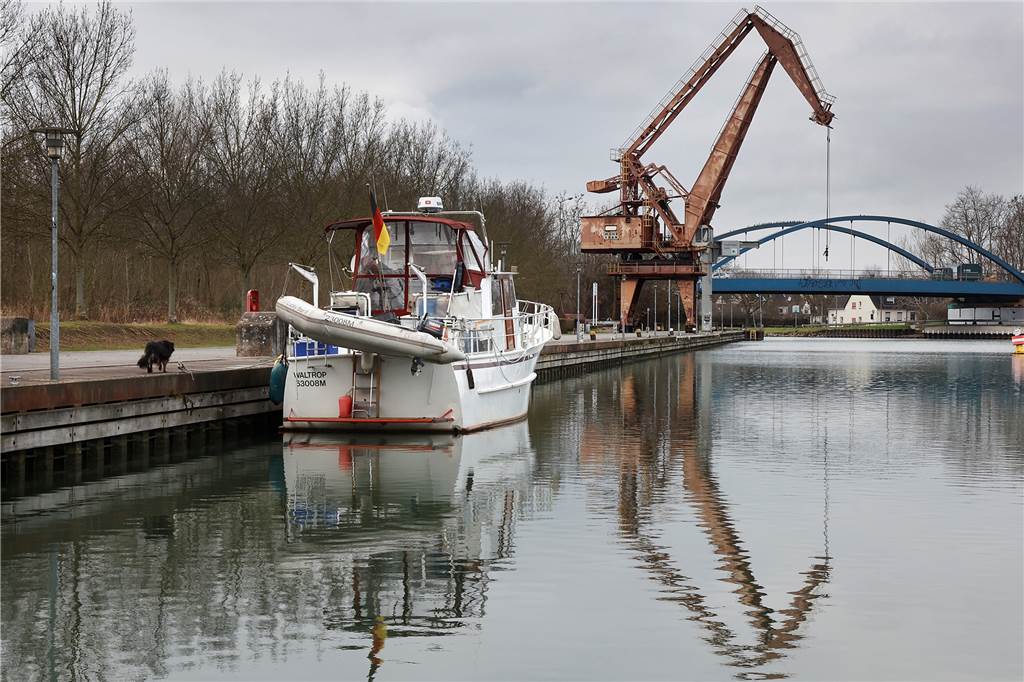 Der Sesekeweg – ein perfektes Mittel gegen den Lockdown-Lagerkoller Der Preußenhafen in Lünen lädt ebenfalls zu einer Pause ein; hier gibt es auch einen Kiosk.