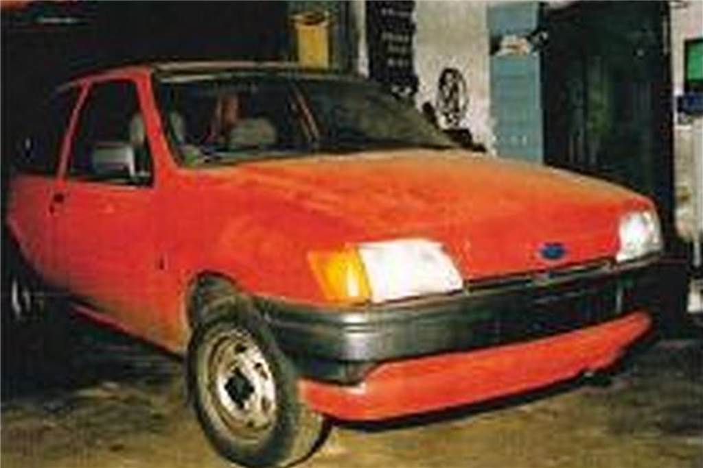 Der rote Ford Fiesta des Opfers.