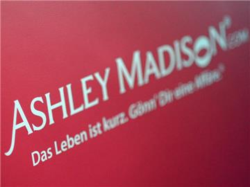 Der Schriftzug des Seitensprungportals Ashley Madison. Foto: Britta Pedersen