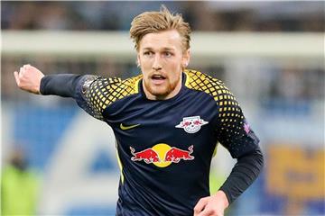 Der Schwede Emil Forsberg ist voll des Lobes über Ralf Rangnick. Foto: Jan Woitas