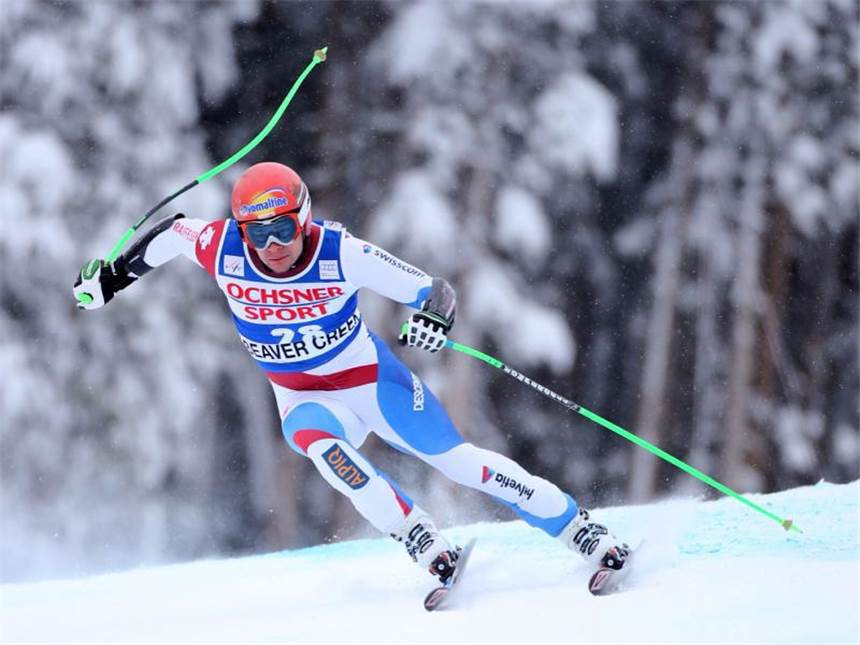 Schweizer Küng siegt in Beaver Creek - Ferstl stürzt Der Schweizer Patrick Küng holte beim Super-G in Beaver Creek seinen ersten Weltcup-Sieg. Foto: George Frey