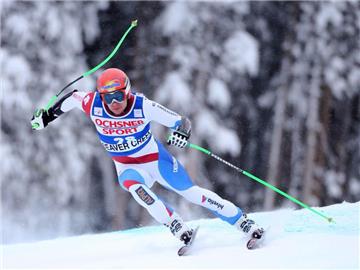 Der Schweizer Patrick Küng holte beim Super-G in Beaver Creek seinen ersten Weltcup-Sieg. Foto: George Frey
