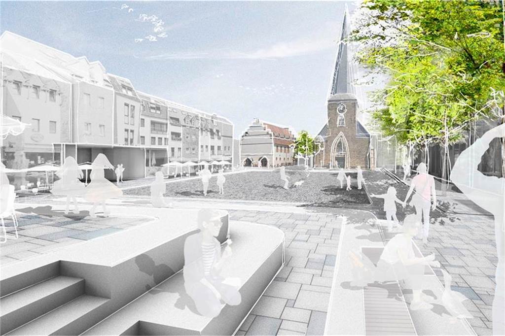Joachim Kockelke positioniert sich pro Marktplatz-Umgestaltung: „Schwerte muss sich entwickeln“ Der Siegerentwurf mit der Marktterrasse vor dem City-Centrum: Der Schwerter Rat hat in seiner Sitzung Ende Mai über die Pläne entschieden.